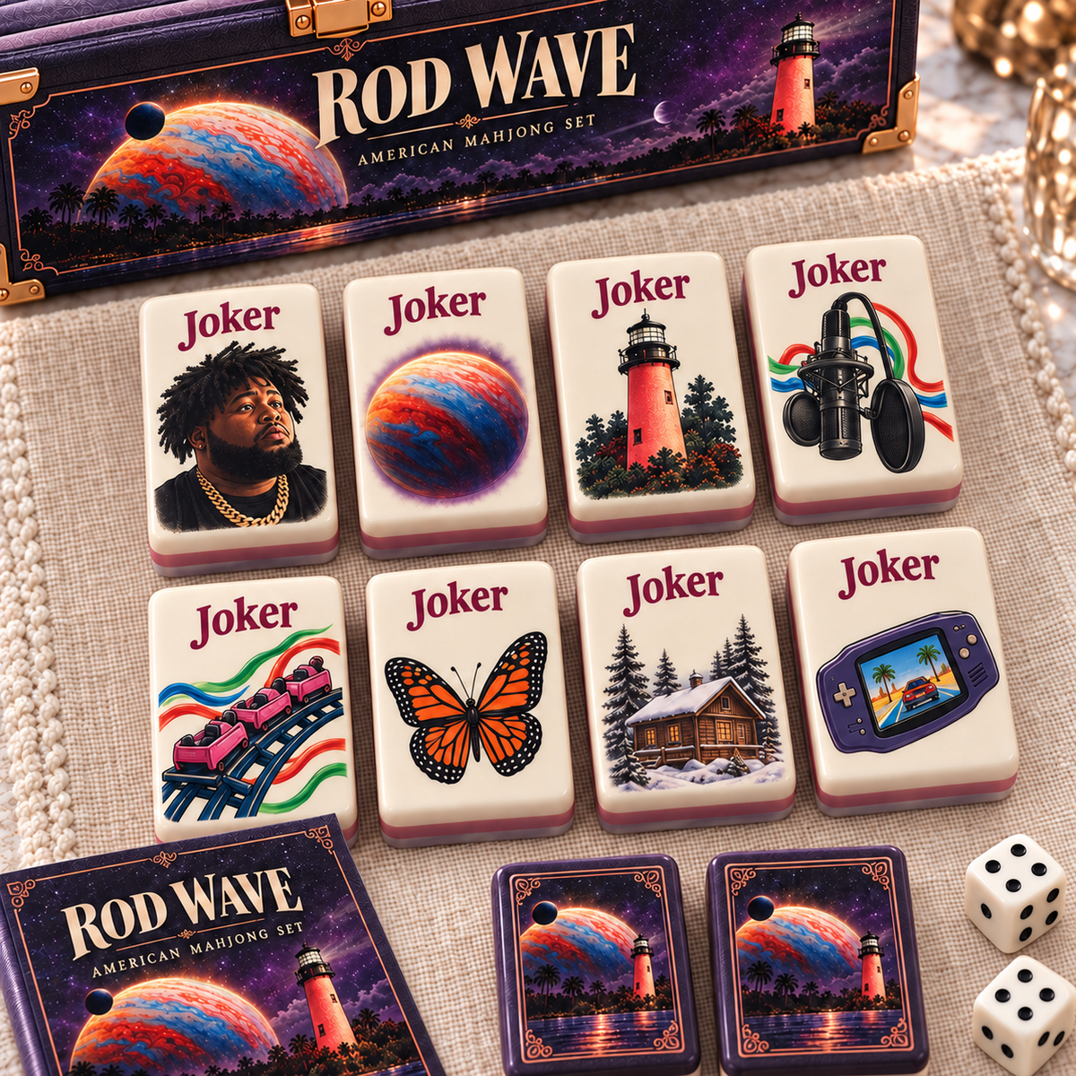 Premium RODW Mahjong Tiles Set TTMH