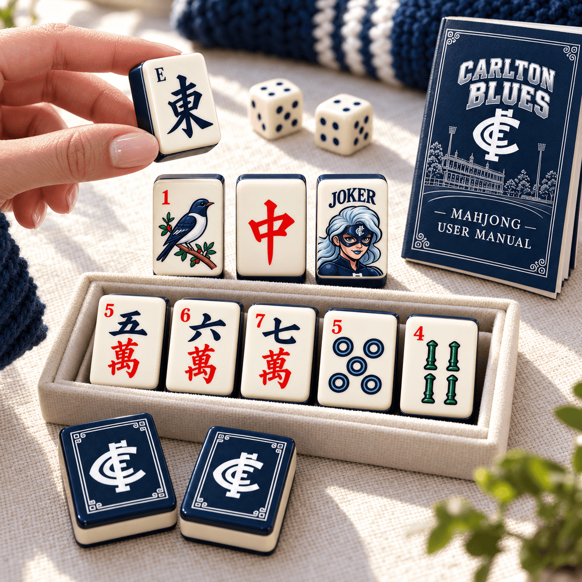Premium CTB Mahjong Tiles Set TTMH
